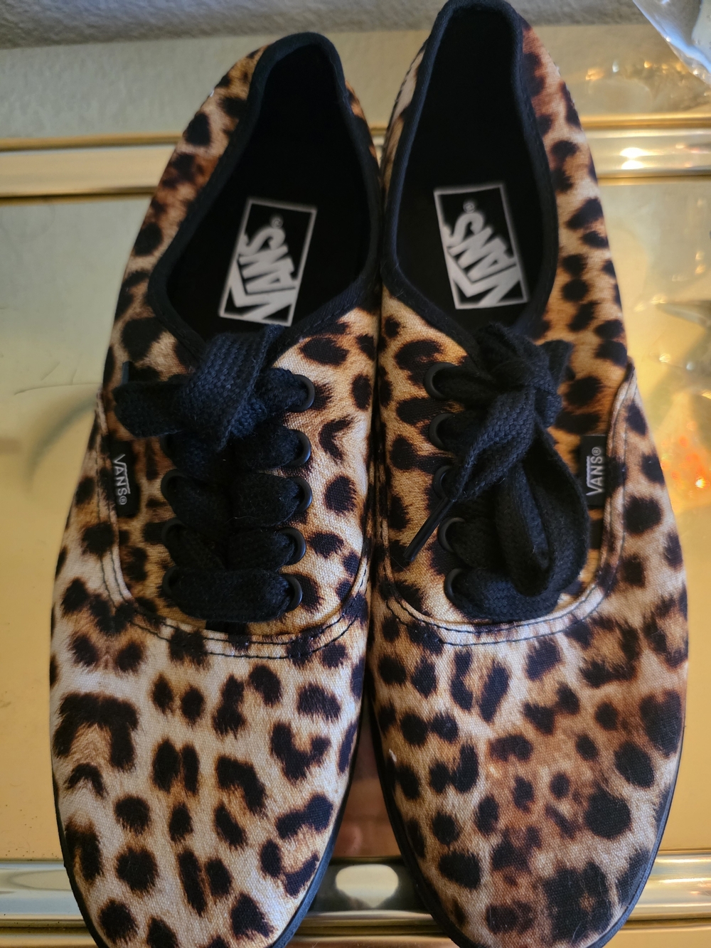 NWOT Vans Leopard Print Unisex Shoes